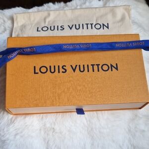 Louis Vuitton Signature Orange Box with Blue Accents